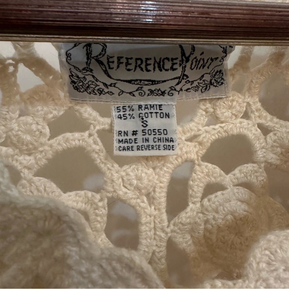 Reference Point Crochet Top S - Picture 3 of 5
